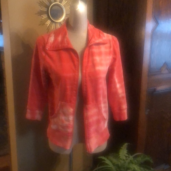 Tie Dye Silverwear 3/4 sleeve Jacket Size Small - Picture 2 of 10